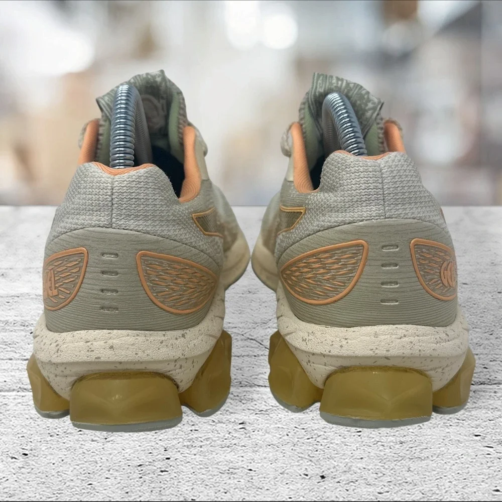 Asics Gel-Quantum 180 Running Shoes Womens 9 Grey Orange 1202A367 Speckled Mid